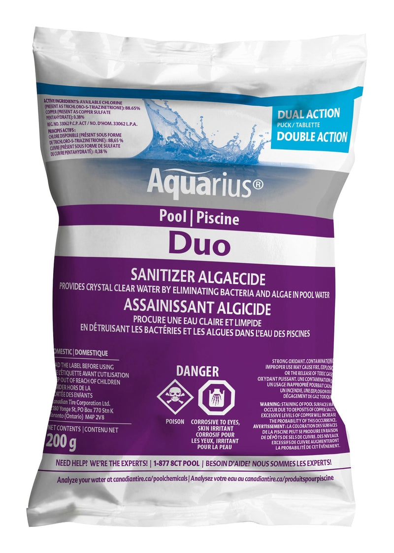 Aquarius Duo Pool Sanitizer & Algaecide, 200-g E9