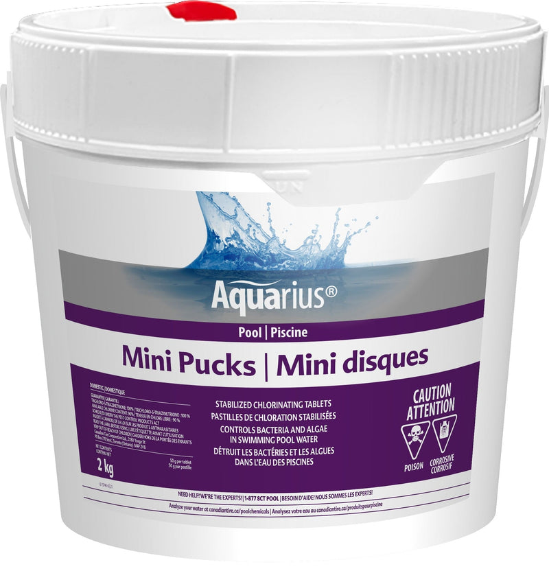 Aquarius Mini Pucks Stabilized Chlorine Tablets, 2-kg P8