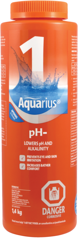 Aquarius pH Step 1 Water Treatment, 1.4-kg D4