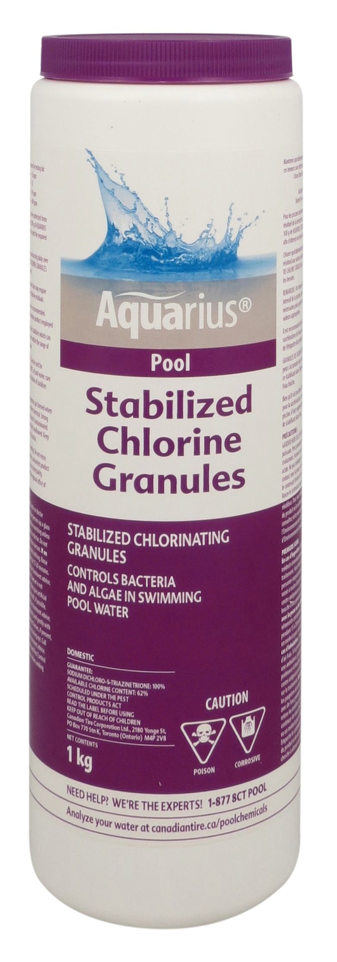 Aquarius Pool Stabilized Granular Chlorine, 1-kg U9