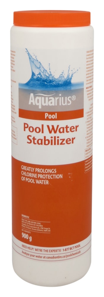 Aquarius Pool Water Stabilizer, Chlorine Protection, 900-g D9