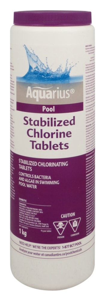 Aquarius Stabilized Chlorine Tablets, 1-kg I5