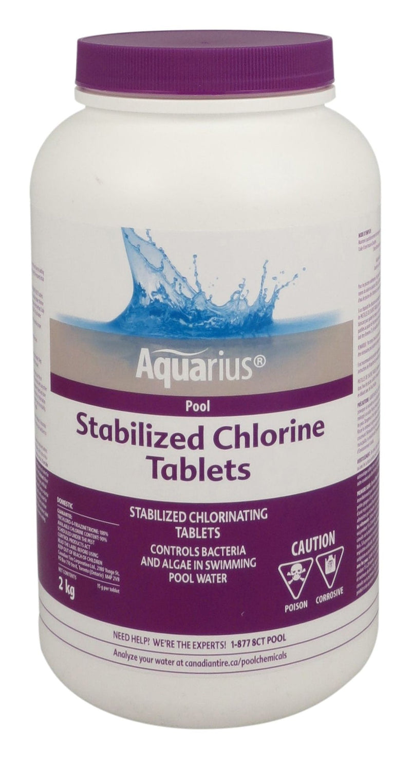 Aquarius Stabilized Chlorine Tablets, 2-kg L8