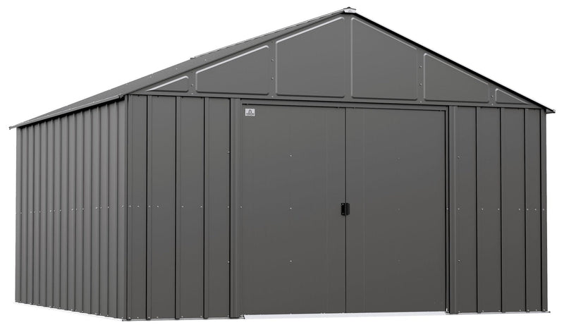 Arrow Classic 12x12-ft Charcoal Corrosion-Resistant Metal Shed T7