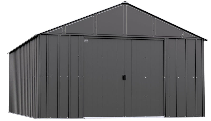 Arrow Classic 12x17-ft Charcoal Corrosion-Resistant Metal Shed N8