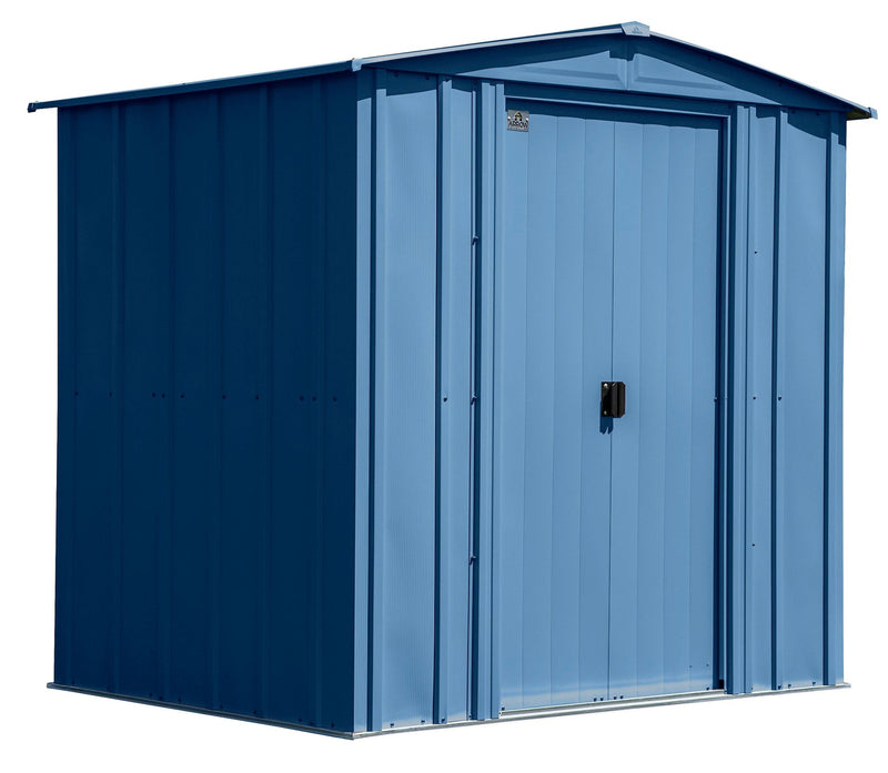 Arrow Classic Galvanized Steel Storage Shed, Blue Grey, 6-ft x 5-ft Y8