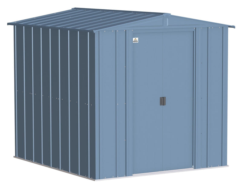Arrow Classic Galvanized Steel Storage Shed, Blue Grey, 6-ft x 7-ft G2