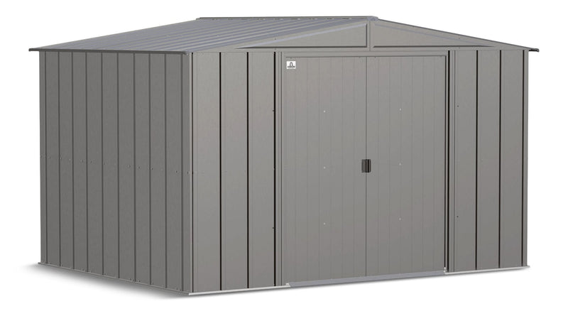 Arrow Classic Galvanized Steel Storage Shed, Charcoal, 10-ft x 8-ft J7