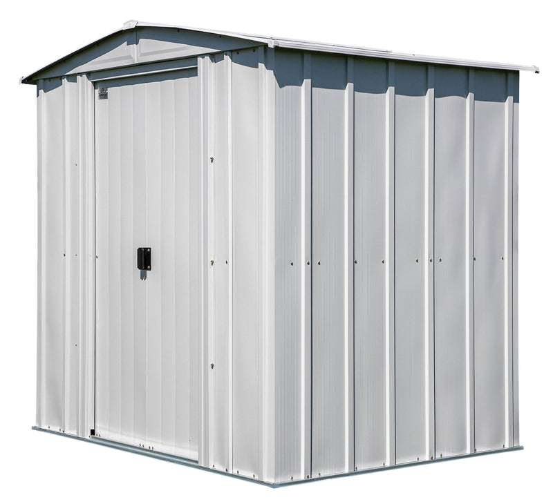 Arrow Classic Galvanized Steel Storage Shed, Flute Grey, 6-ft x 5-ft R6