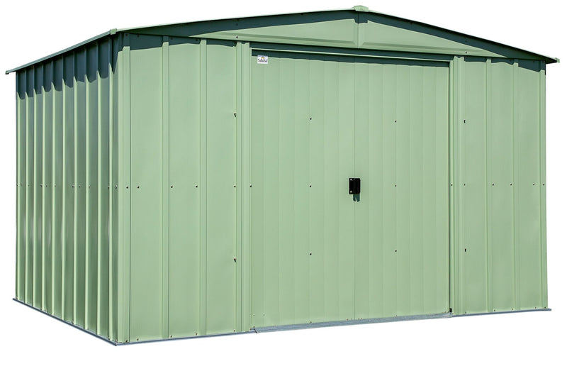 Arrow Classic Galvanized Steel Storage Shed, Sage Green, 10-ft x 8-ft X3