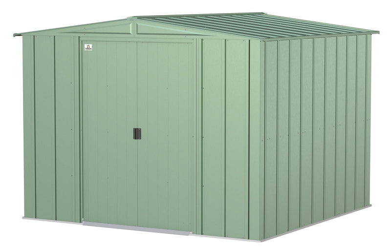 Arrow Classic Galvanized Steel Storage Shed, Sage Green, 8-ft x 8-ft P8