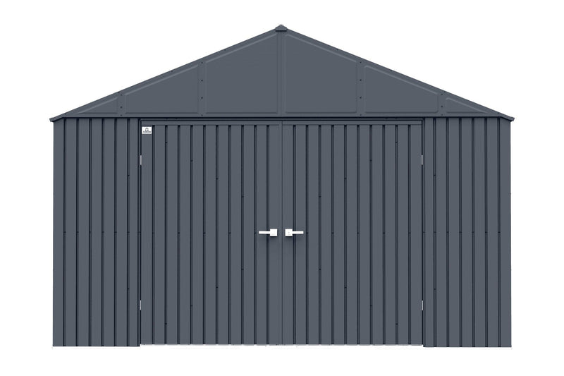 Arrow Elite 12x16-ft Anthracite Corrosion-Resistant Steel Storage Shed Y0