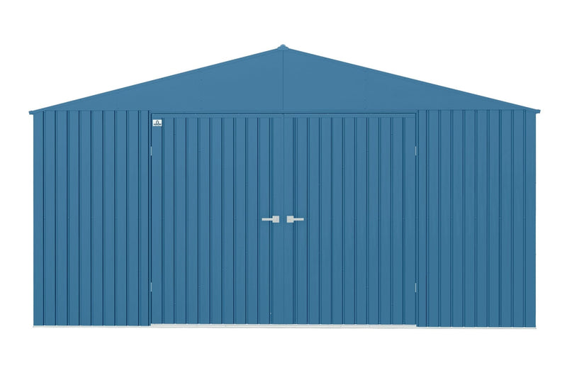 Arrow Elite 14x12-ft Blue Grey Corrosion-Resistant Steel Shed P5