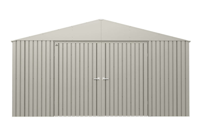Arrow Elite 14x12-ft Cool Grey Weather-Resistant Steel Shed L1