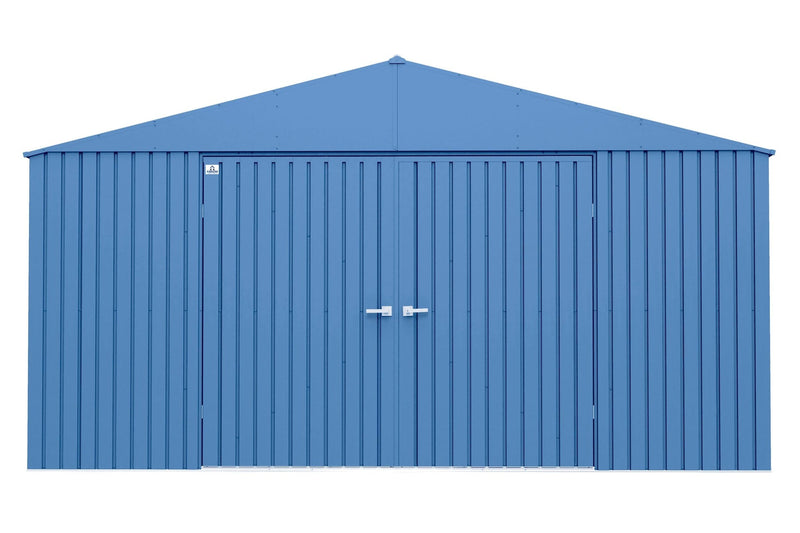 Arrow Elite 14x14-ft Corrosion-Resistant Blue Grey Steel Shed J2