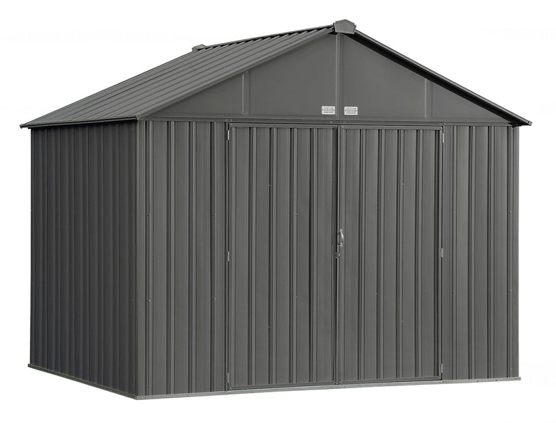 Arrow EZEE Galvanized Steel Storage Shed, Charcoal, 10-ft x 8-ft Z7