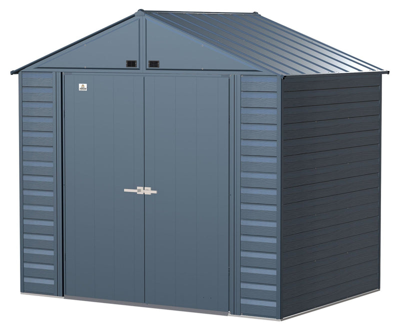 Arrow Select Galvanized Steel Storage Shed, Blue Grey, 8-ft x 6-ft I3