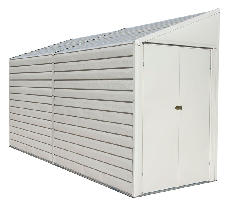 Arrow Yardsaver Electro Galvanized Steel Storage Shed, 4-ft x 10-ft E2