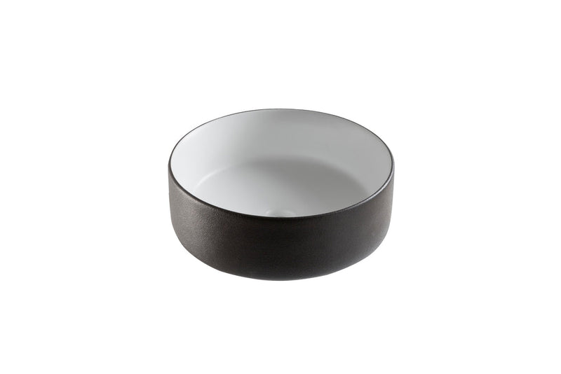 Arya Ceramic Vessel Bathroom Sink/Basin, Black H5