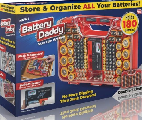 As Seen On TV Ontel Battery Daddy 180 Battery Organizer and Storage Case Z1