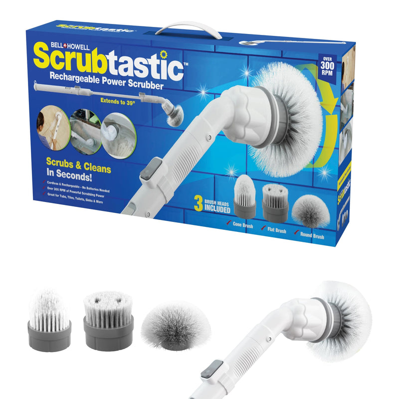 As Seen On TV Scrubtastic Rechargeable Power Scrubber Brush U2