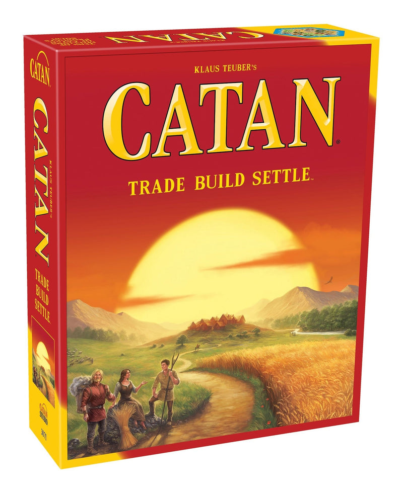 Asmodee Klaus Teuber's Settlers of Catan Original Trade Build Settle Board Game Set, Ages 10+ J7