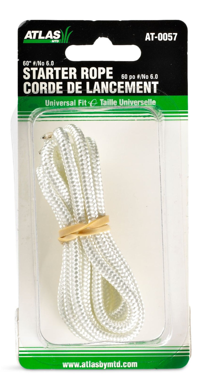 Atlas Lawn Mower Replacement Starter Cord/Rope, 60-in x 1/4-in Nylon V6