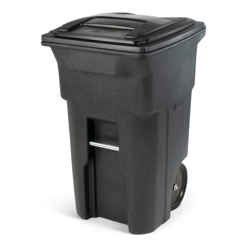 64-Gallon Greenstone Trash Can with Quiet Wheels and Lid J3