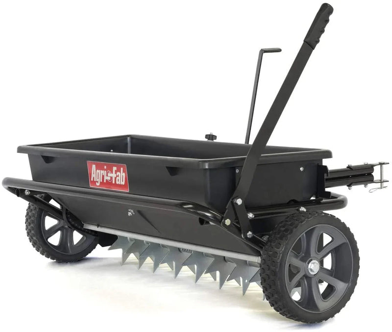 Agri-Fab 45-0543-AMZ 100 lb. Tow-Behind Lawn & Garden Spiker/Seeder/Drop Spreader for Seed,Fertilizer, Salt, Ice Melt; Designed to Pull Behind Lawn & Garden Tractors M5