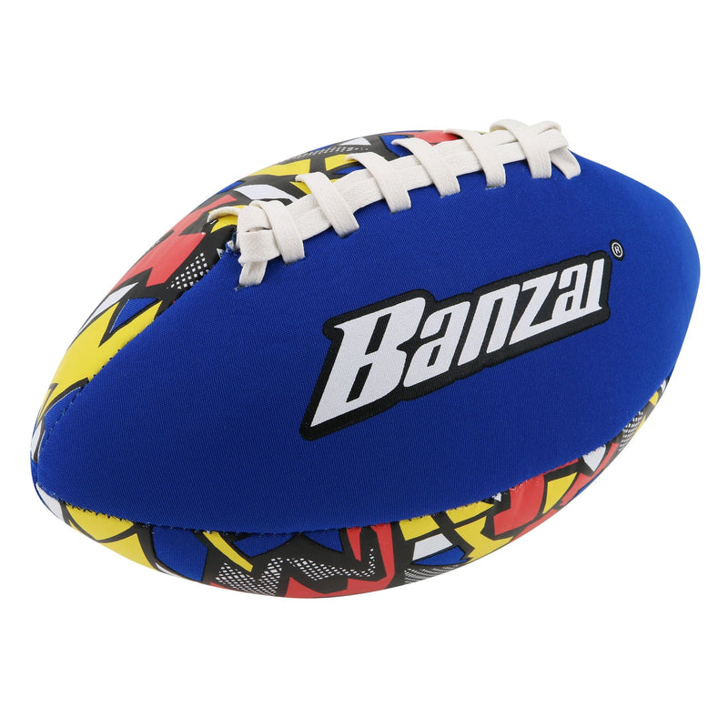 "Banzai" Aqua Inflatable Wet or Dry Football Toy, Assorted Colours, Ages 3+, for Beach/Pool Fun Activities K9