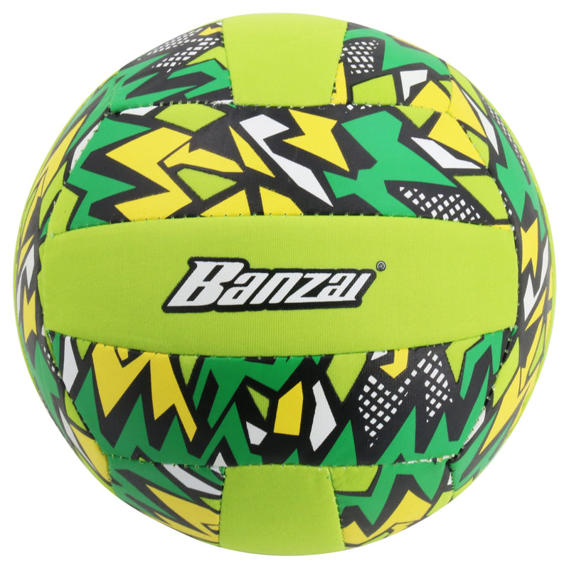 "Banzai" Aqua Inflatable Wet or Dry Volley Ball Toy, Multi-Coloured, Ages 5+, for Beach/Pool Fun Activities Q2