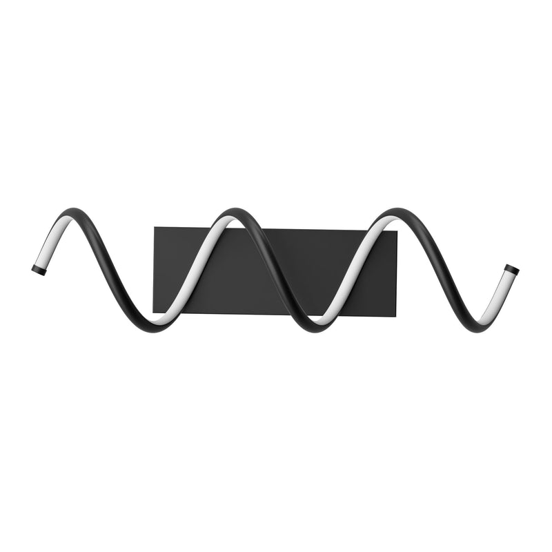 BAZZ Dante 16W/3000K Matte Black Integrated LED Wall Lamp Vanity Light B2