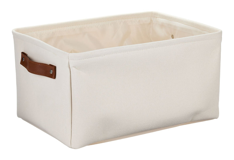 Canvas Dylan Rectangular Fabric Storage Basket, Assorted Colours N0