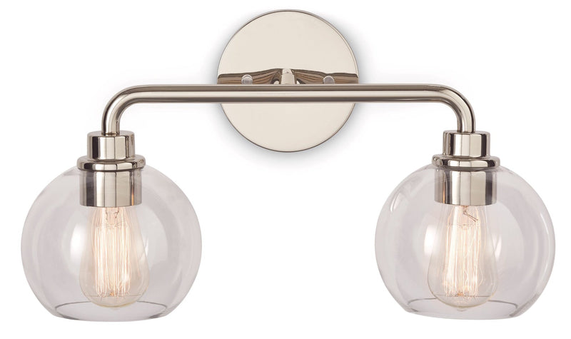 CANVAS Fuller 2-Light Vanity Light Fixture, Polished Nickel E8