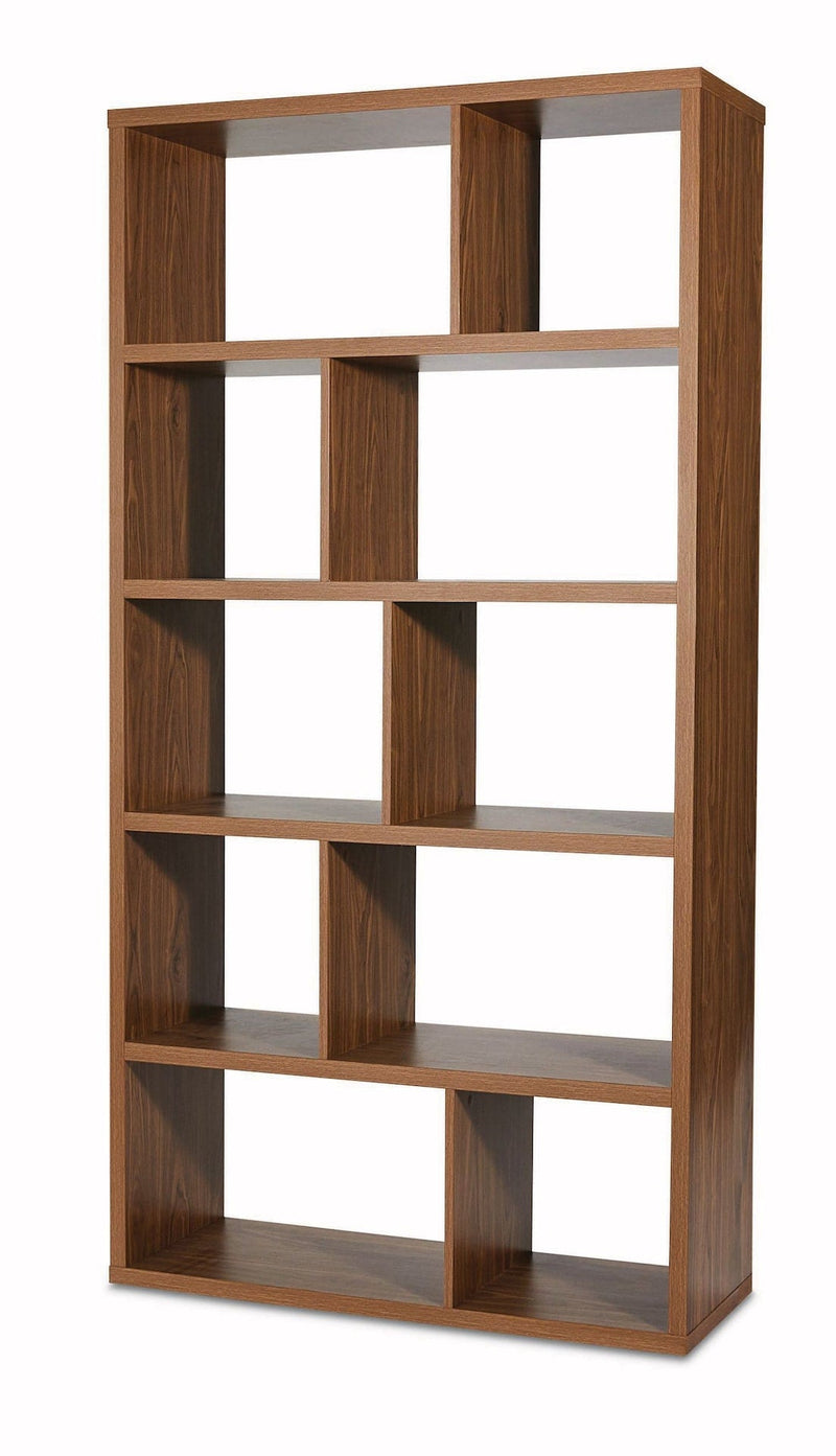 CANVAS Knowlan Modular Adjustable 5-Tier Bookshelf, 38.25 x 14.5 x 74.25-in, Walnut Q8