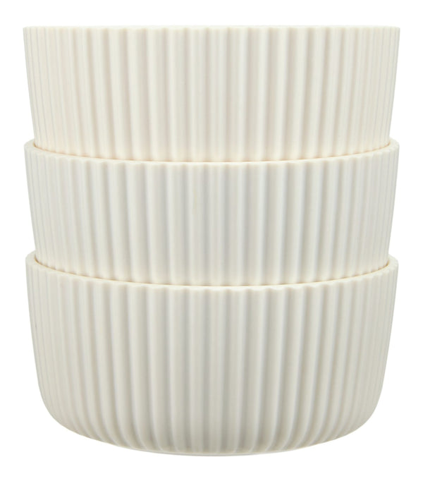 CANVAS Small Ribbed Bowls for Outdoor Dining, 3-pk G3