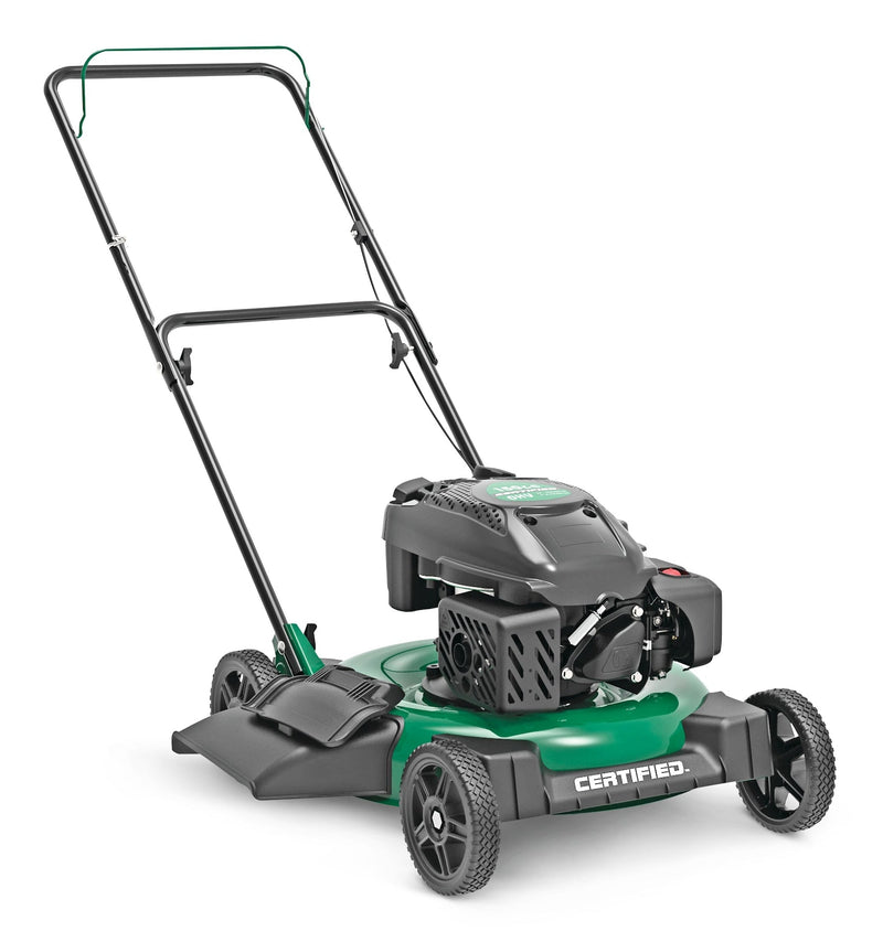 Certified 150cc 2-in-1 Gas Engine Walk Behind Push Lawn Mower with Side Discharge, 21-in Q2