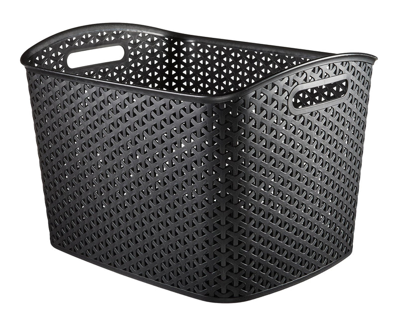 Curver My Style Extra Large Woven Storage Basket, Black R4