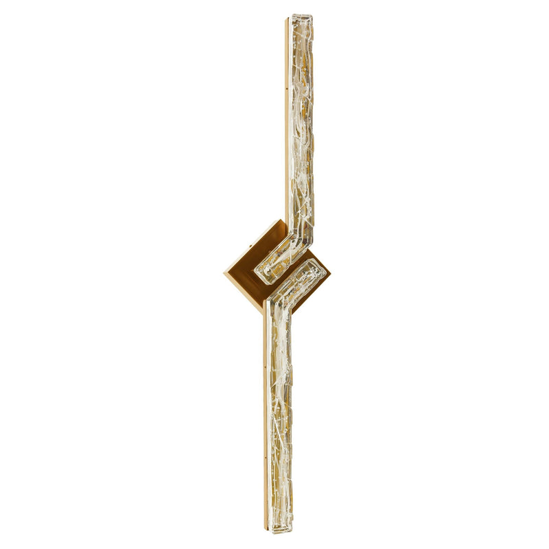 CWI Lighting Contour Integrated LED 33in Brass Vanity Light M6