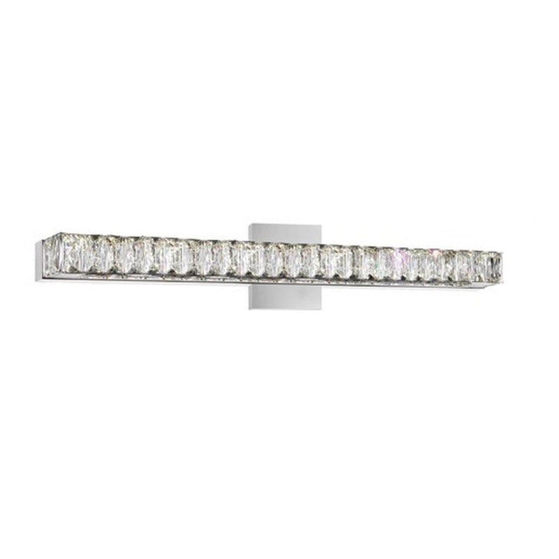 CWI Lighting Milan LED Vanity Light, Chrome, 24-in V2