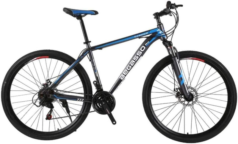 21-Speed Men's Mountain Bike Double Disc Brake 29 Inches All-Terrain City Bikes Adults Only Outdoor Cycling Hard Tail Front Suspension,C U1