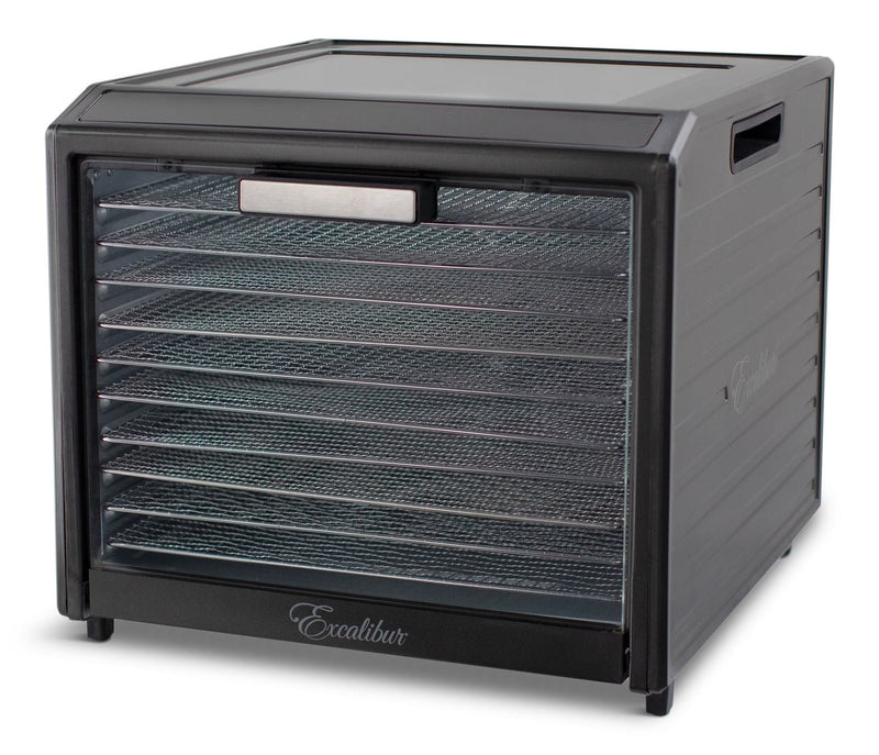 Excalibur Performance Series 10-Tray Food Dehydrator, Steel, 700W, Stainless Steel, Black G7