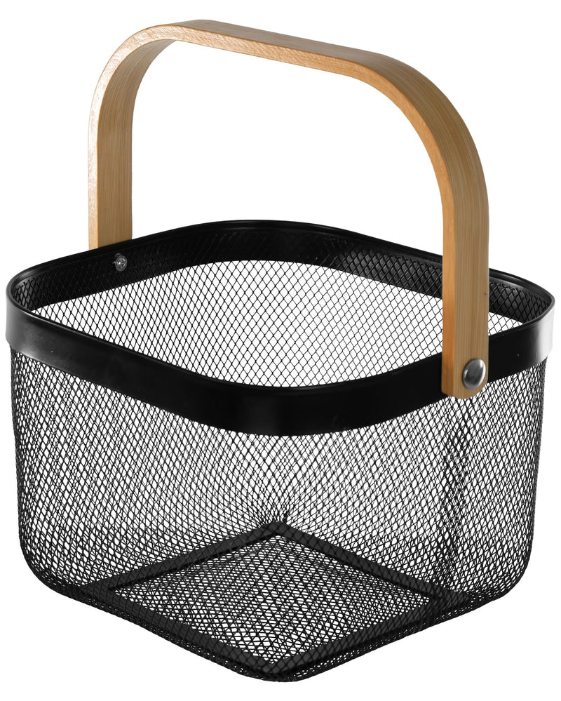 Gracious Living Wired Basket, Black C9
