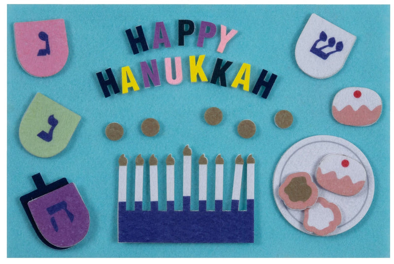 "Happy Hanukkah" Felt Interactive Activity Play Board Kit, 30-pc, for Hanukkah E3
