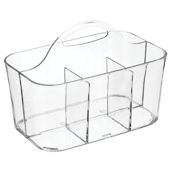 iDesign RPET Clarity Bathroom Organizer Caddy, Clear B8