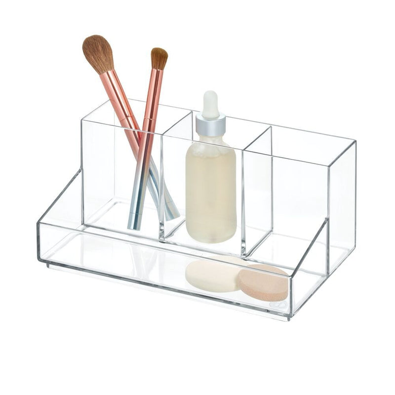 iDesign RPET Clarity Cosmetic & Vanity Organizer, Clear D7