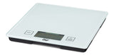 MASTER Chef Square Glass Kitchen Scale, White, 5-kg