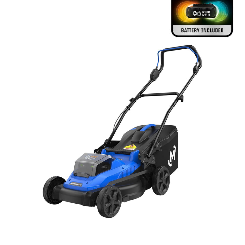 Mastercraft 2 x 20V Cordless 18-in Brushless Push Lawn Mower Kit with 2 PWR POD 5 Ah Batteries and Charger J9