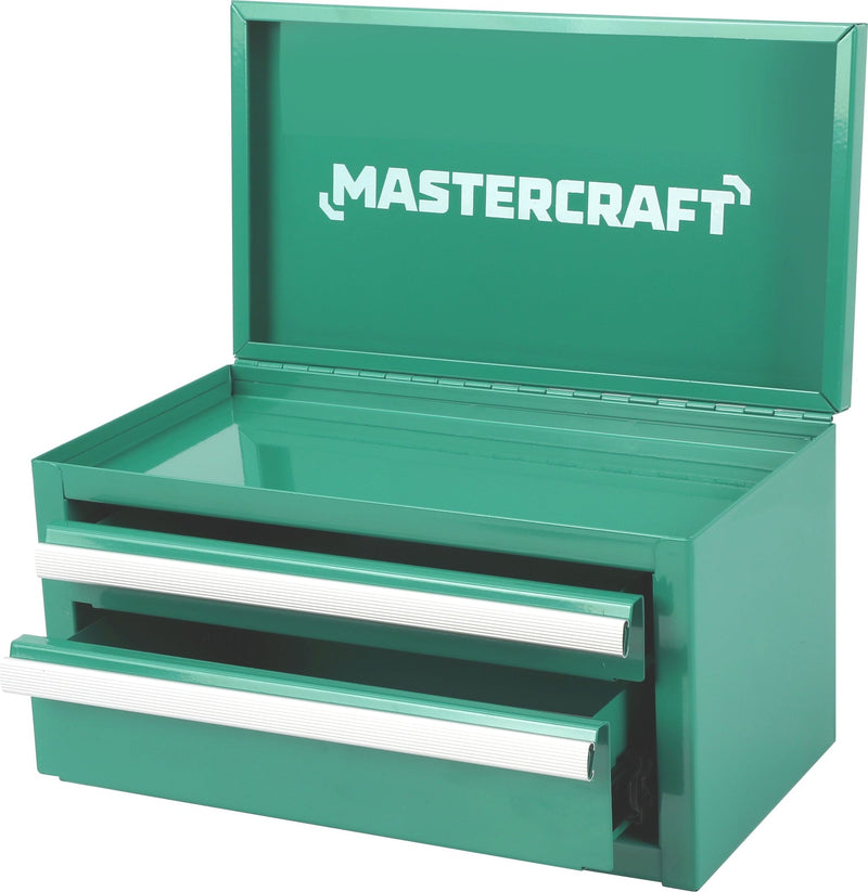 Mastercraft Mini Toolbox with 2 Drawers, Emerald G5