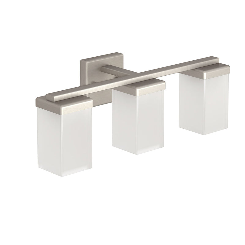 Moen 90-Degree Vanity Lighting Fixture, Brushed Nickel, 3-L E0